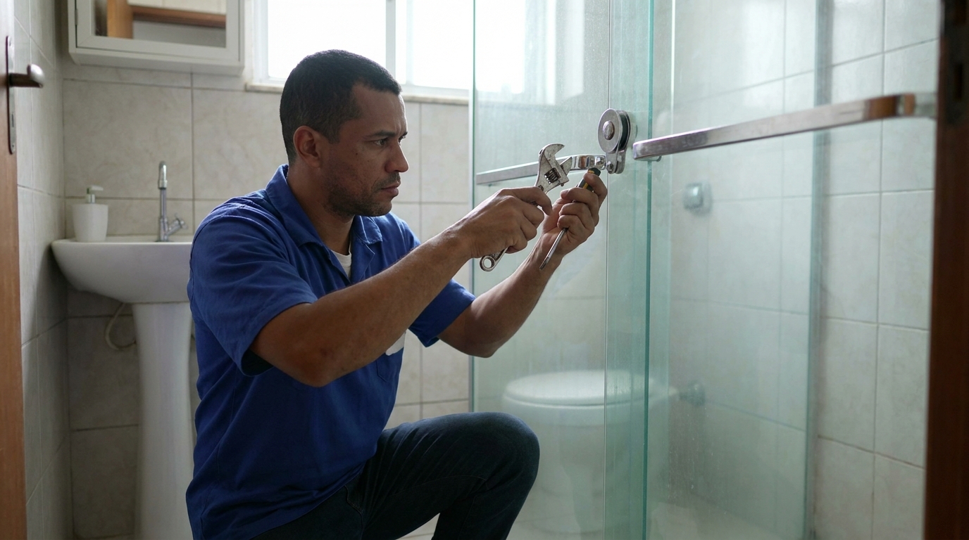Manutenção e reparo de box de vidro perto de mim em Belo Horizonte‑MG